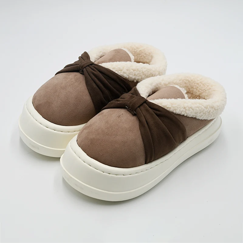 Pantofole di cotone nodo a fiocco