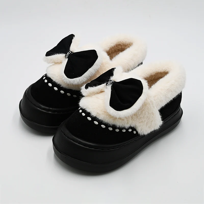 Pantofole di cotone bowknot